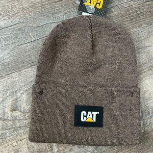 Caterpillar CAT Label Cuff Beanie- Brown
